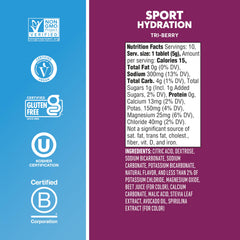 Nuun Tri Berry on-the-go tube in a gym bag