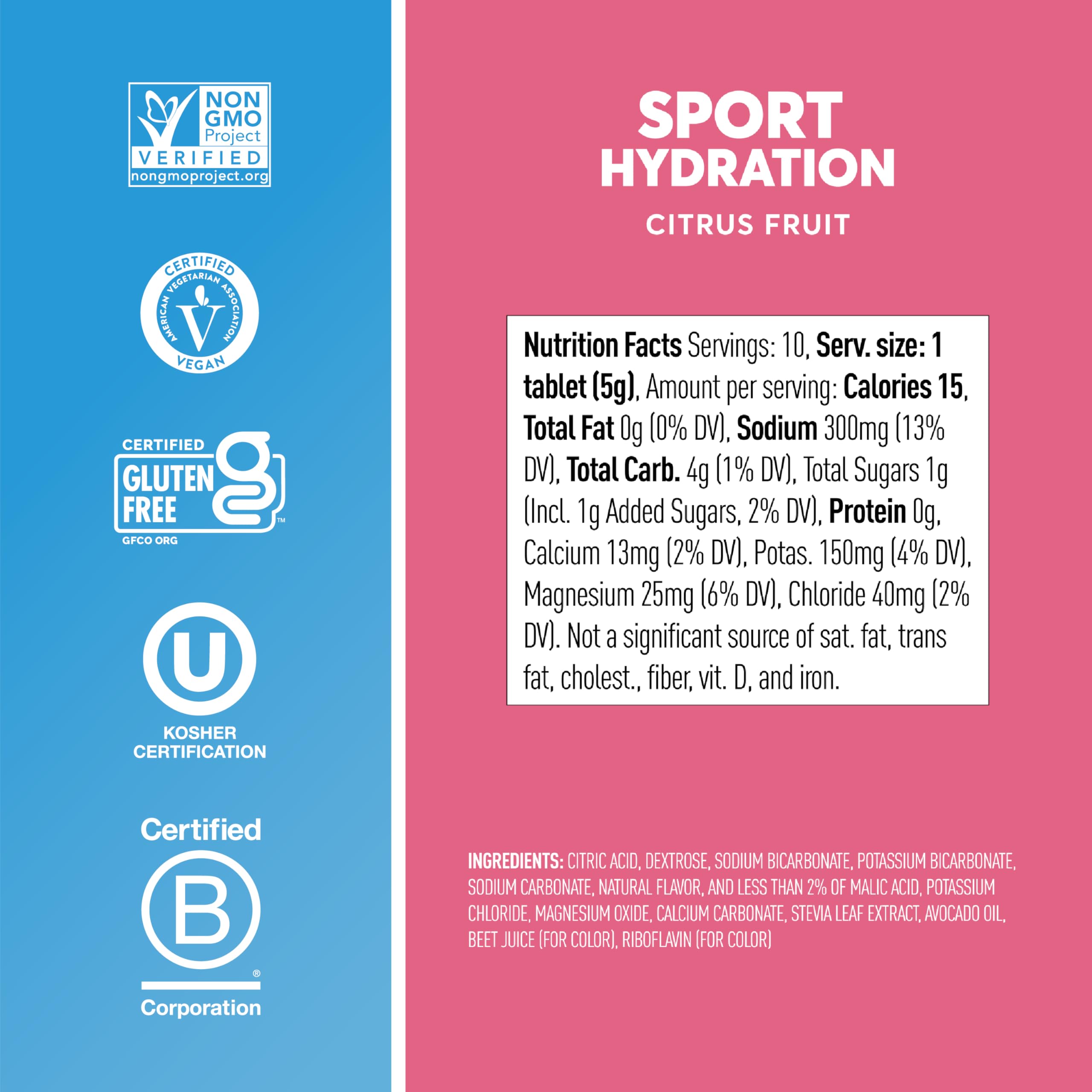 Nuun electrolyte tablets in gym bottle during a workout.