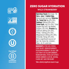 Nuun Zero Sugar vegan gluten-free ingredients label supports mindful choices.