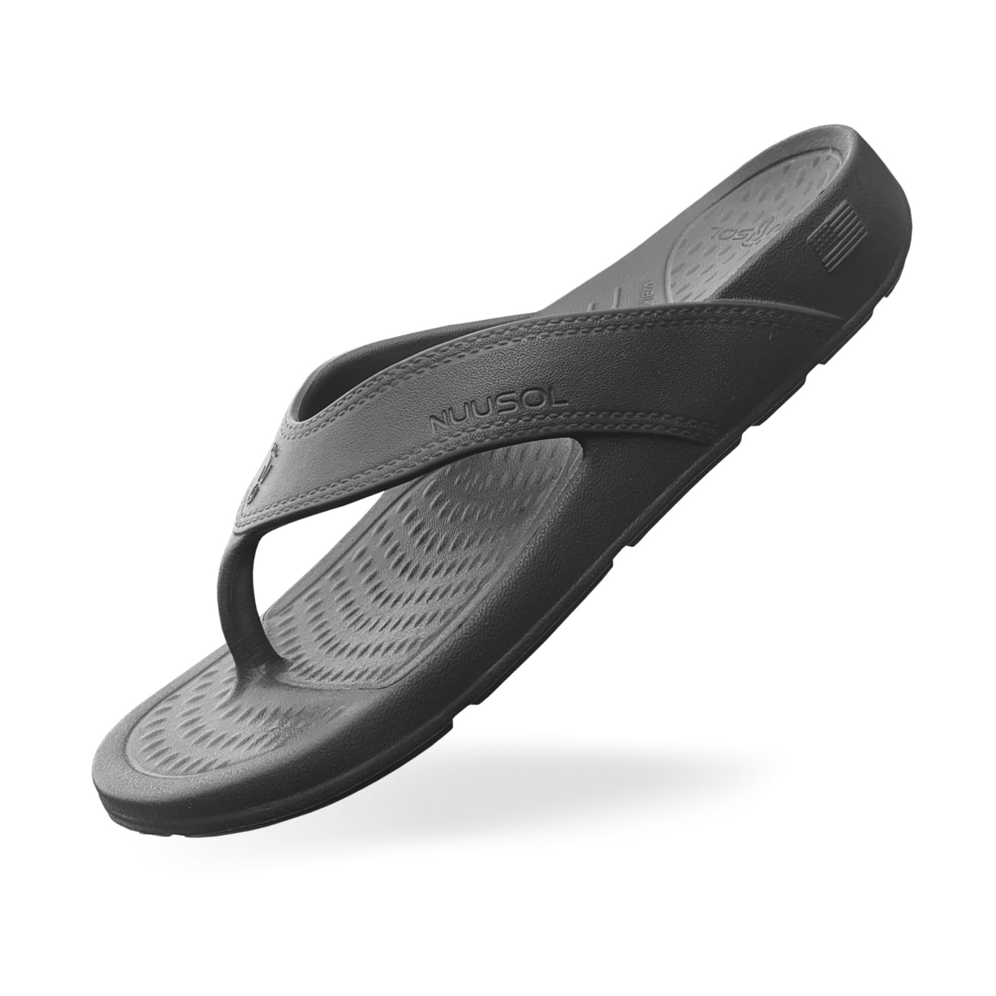 NUUSOL Cascade Flip Flop with textured footbed for breathable comfort on hot days