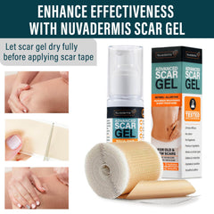 NUVADERMIS silicone tape close-up highlighting gentle adhesion