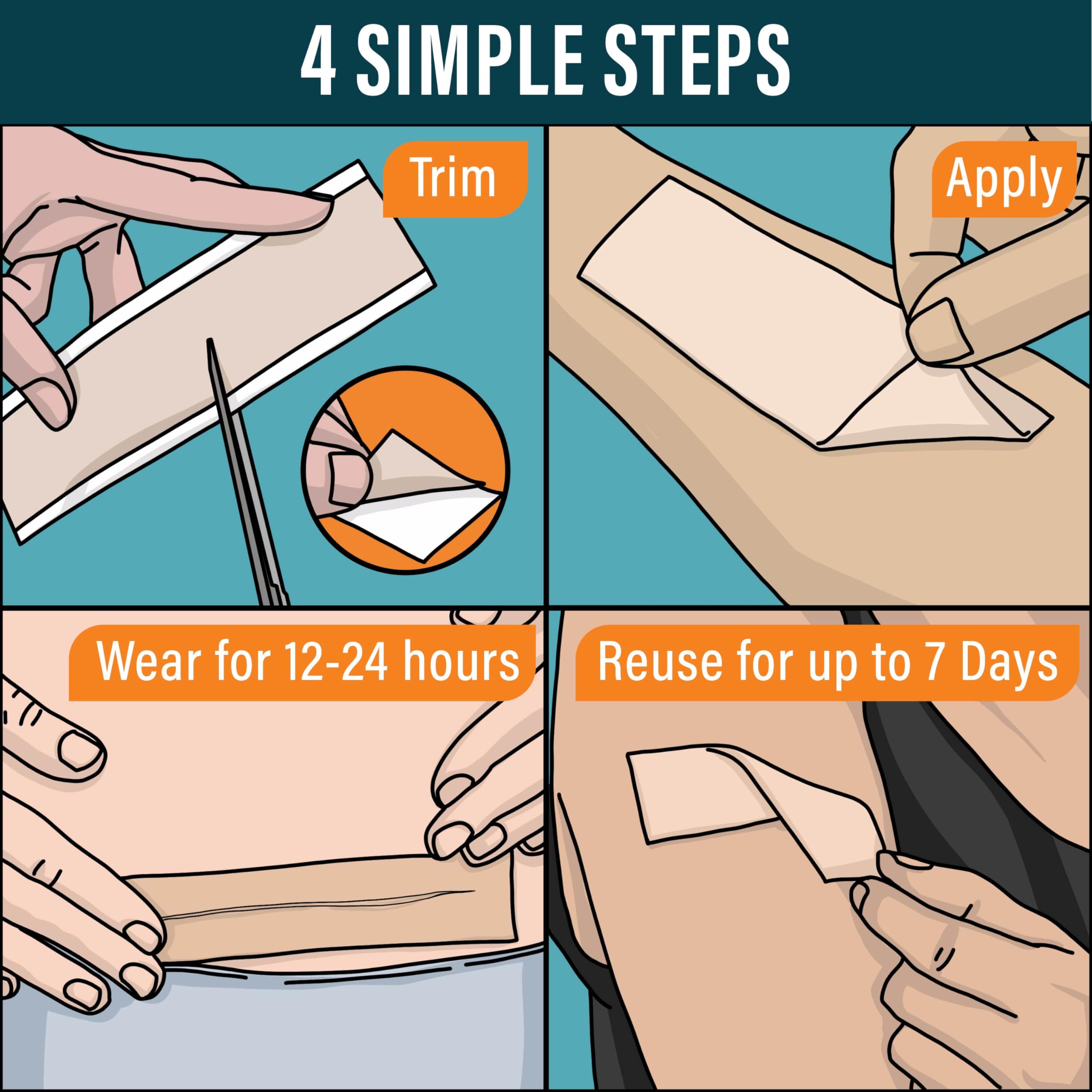 NUVADERMIS scar tape helps with keloid scar management look