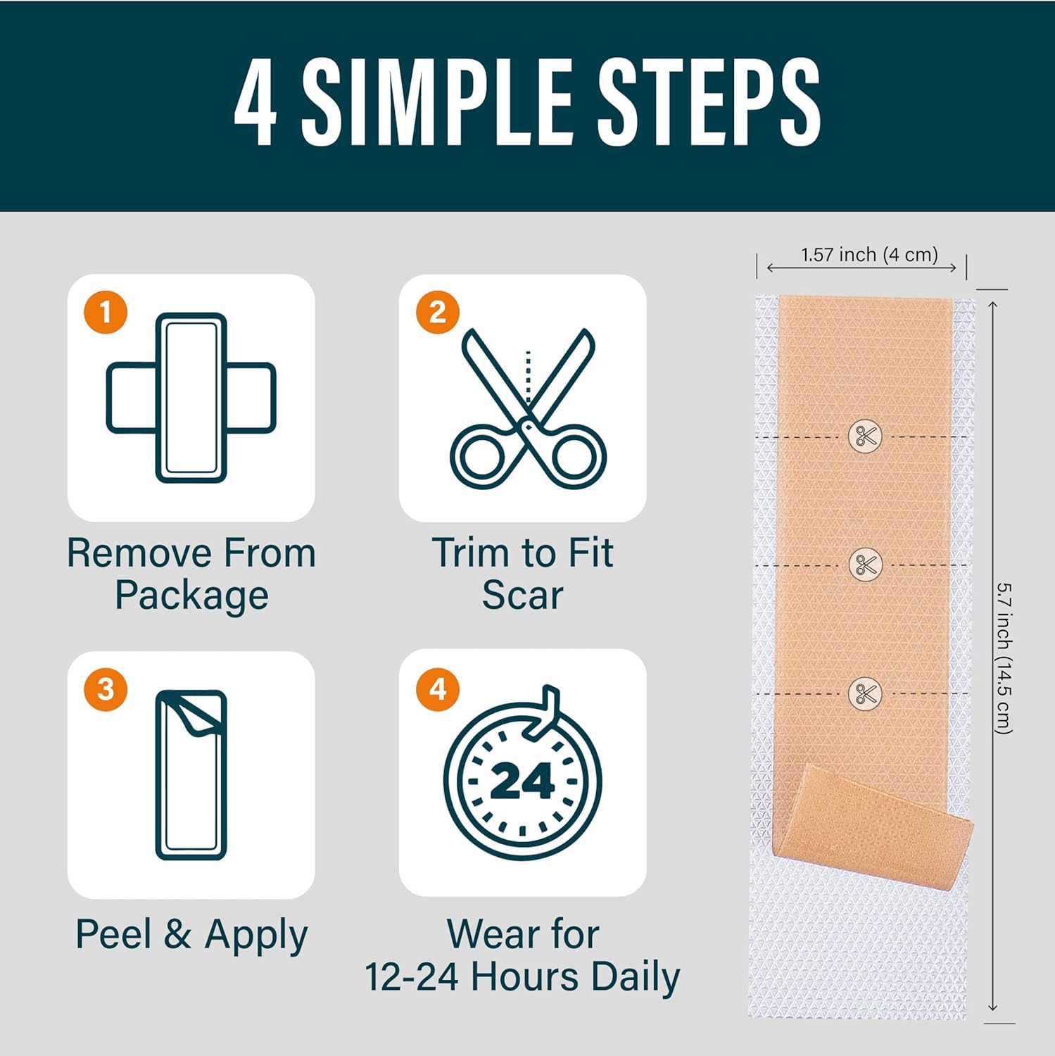 NUVADERMIS reusable silicone scar tape highlights 7-day life cycle for ongoing scar care