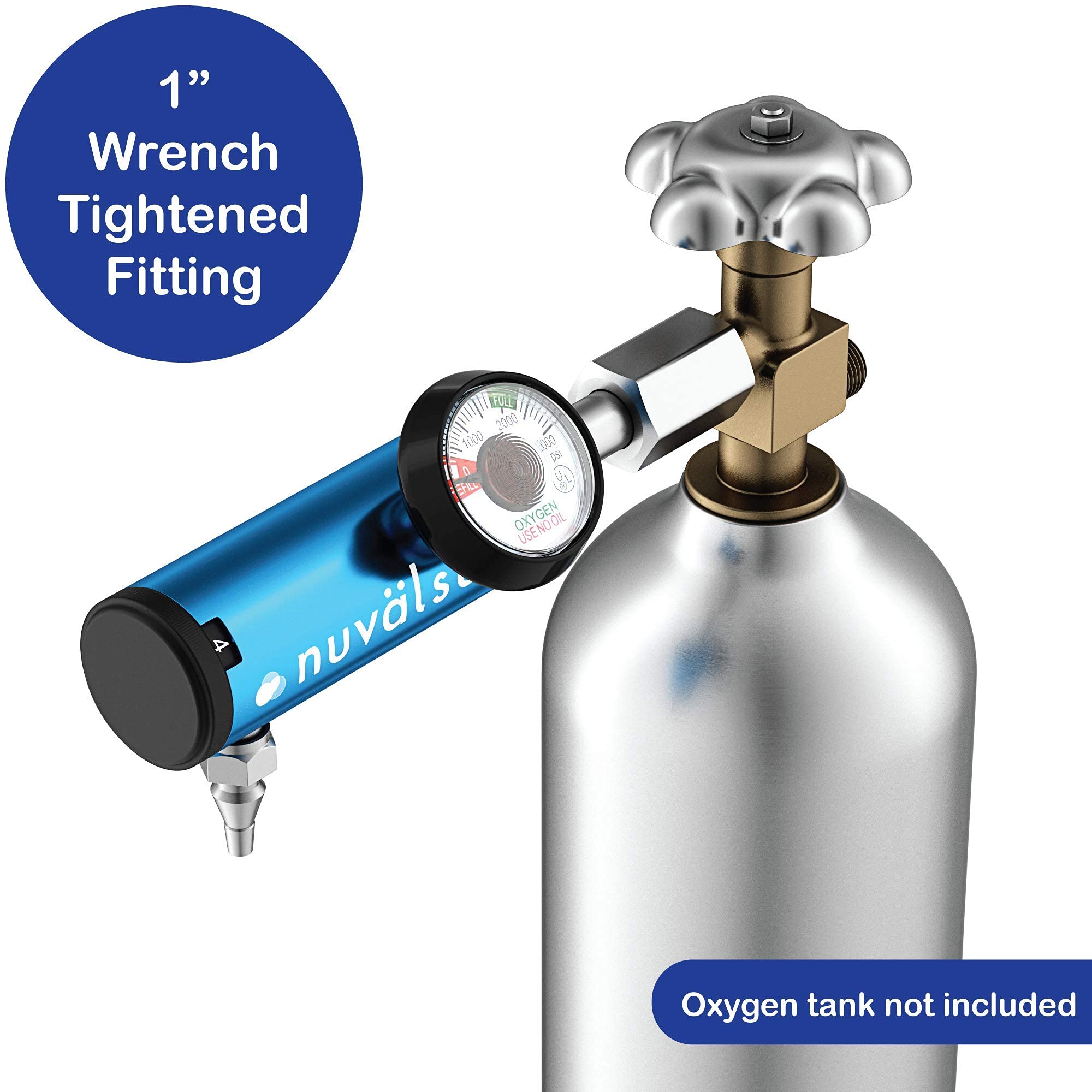 Nuvälsa precision flow control dial enables accurate, repeatable ozone output in daily use.