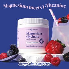 Nuven Naturals Magnesium Glycinate ingredients list — clean, gluten-free, non-GMO formula.