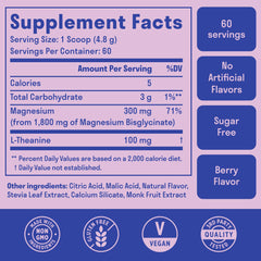 Nuven Naturals Magnesium Glycinate Powder scoop — easy daily measurement for calm evenings.