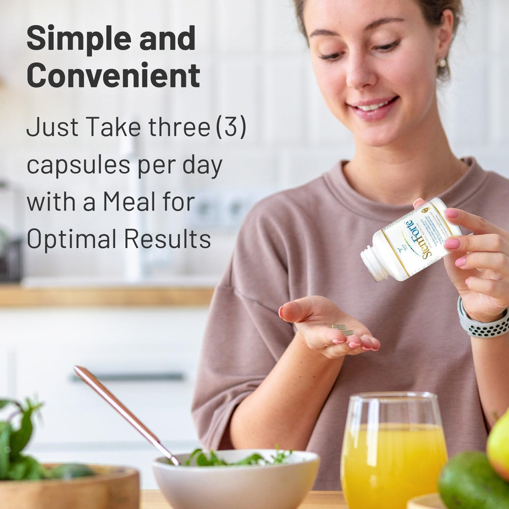 NuVi Global Stemforte bottle pour for a simple daily dose and vitality