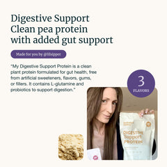 Nuzest vanilla label closeup highlighting probiotic Bacillus coagulans content.