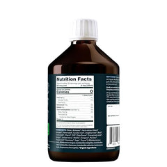 Close-up of Nuzest Inner Biome Blend label highlighting organic ingredients.