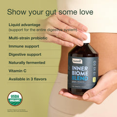 Nuzest Inner Biome Blend probiotic culture close-up reveals active microbial strains