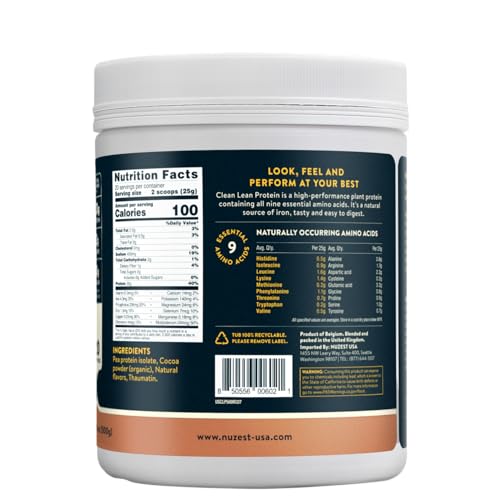 Nuzest label highlights allergen-free, dairy-free and gluten-free formula.