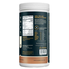 Nuzest shake-ready powder being poured for a smooth post-workout drink.