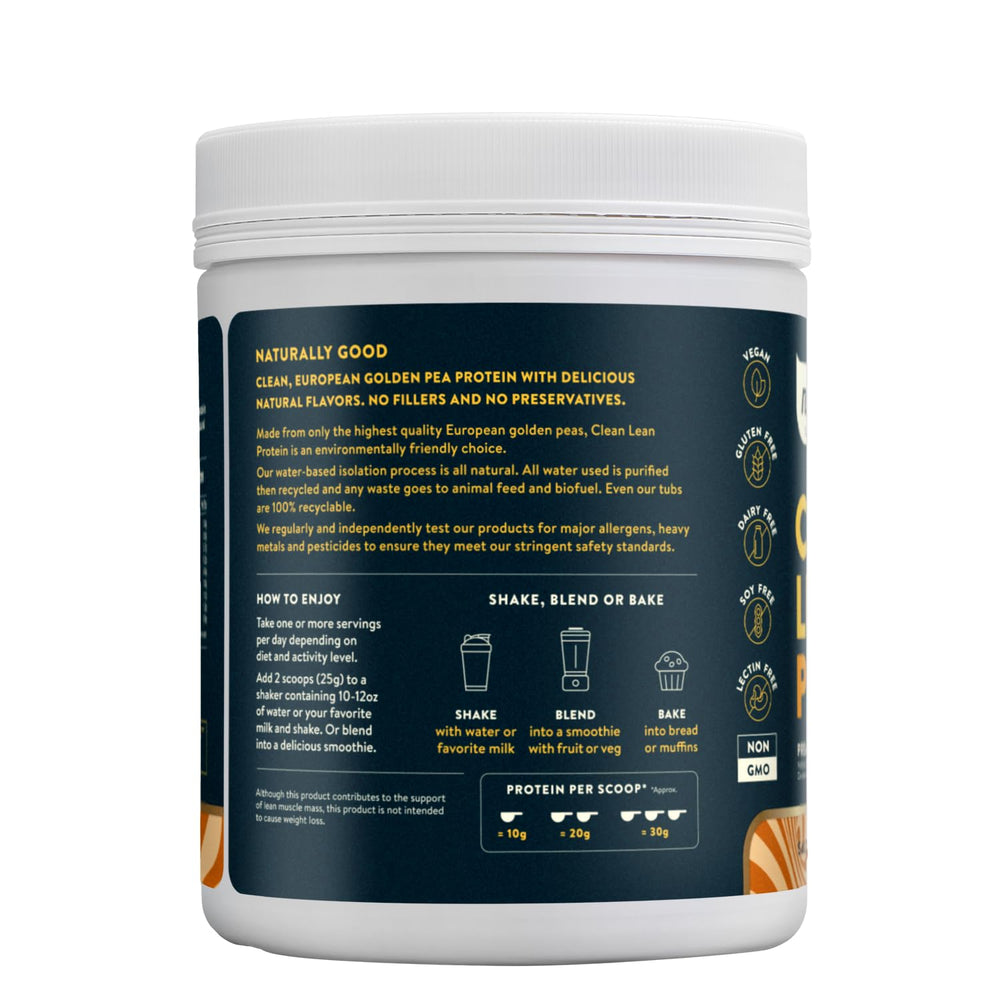 Nuzest scoop pouring powder demonstrating easy mixing
