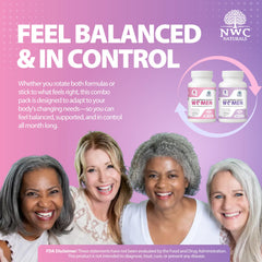 NWC Naturals Formula B capsules label highlights rotation option for balance