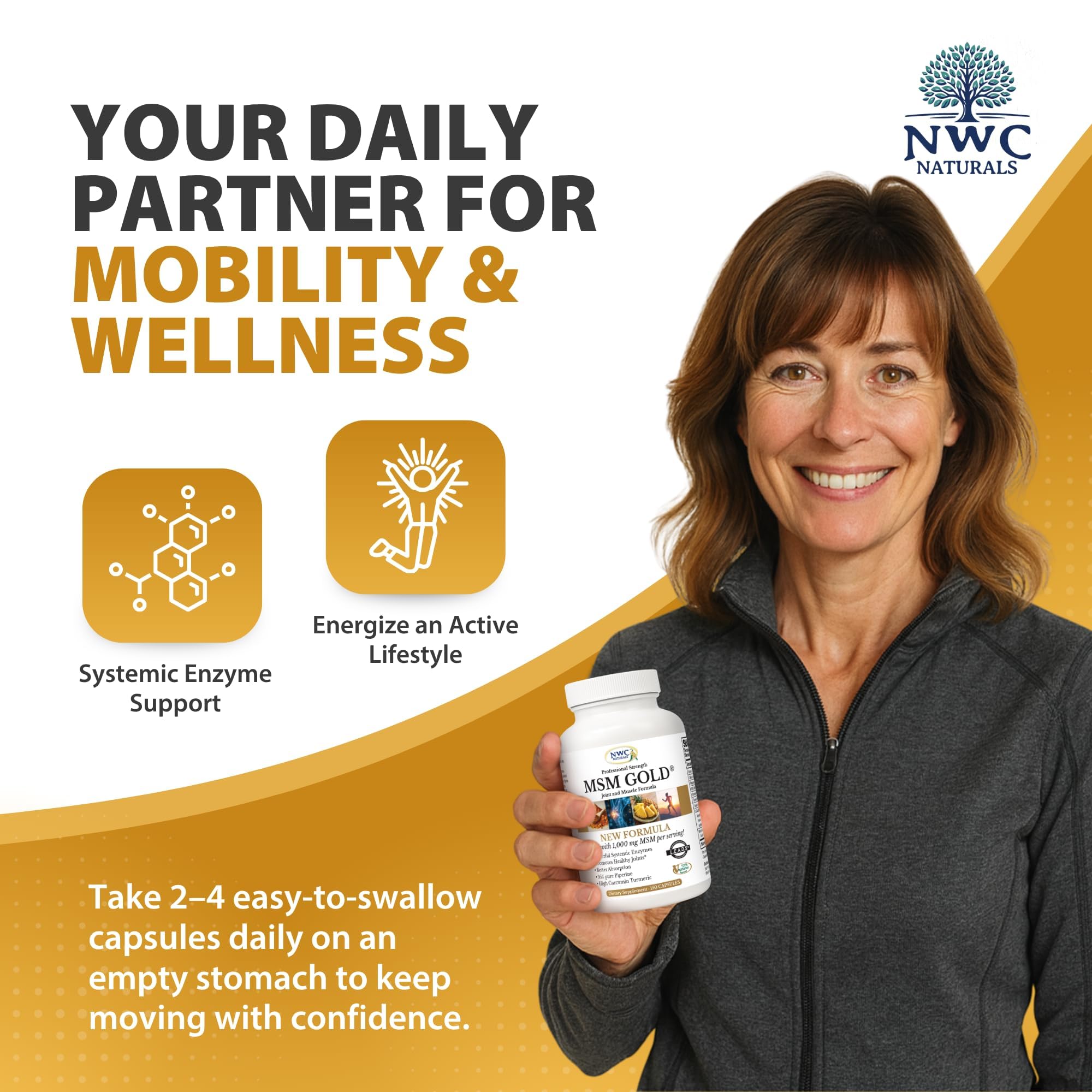 NWC Naturals MSM Gold tomato lycopene ingredient visualization for carotenoid support.