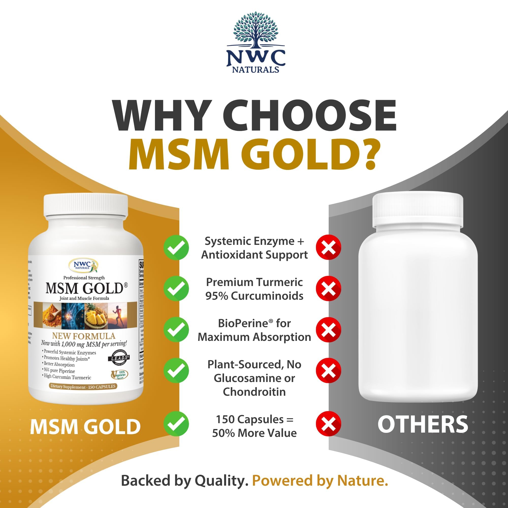 NWC Naturals MSM Gold whole-food vitamin C icon for natural antioxidant support.