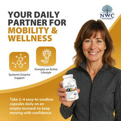 NWC Naturals MSM Gold vegetarian capsules ready for daily routine.