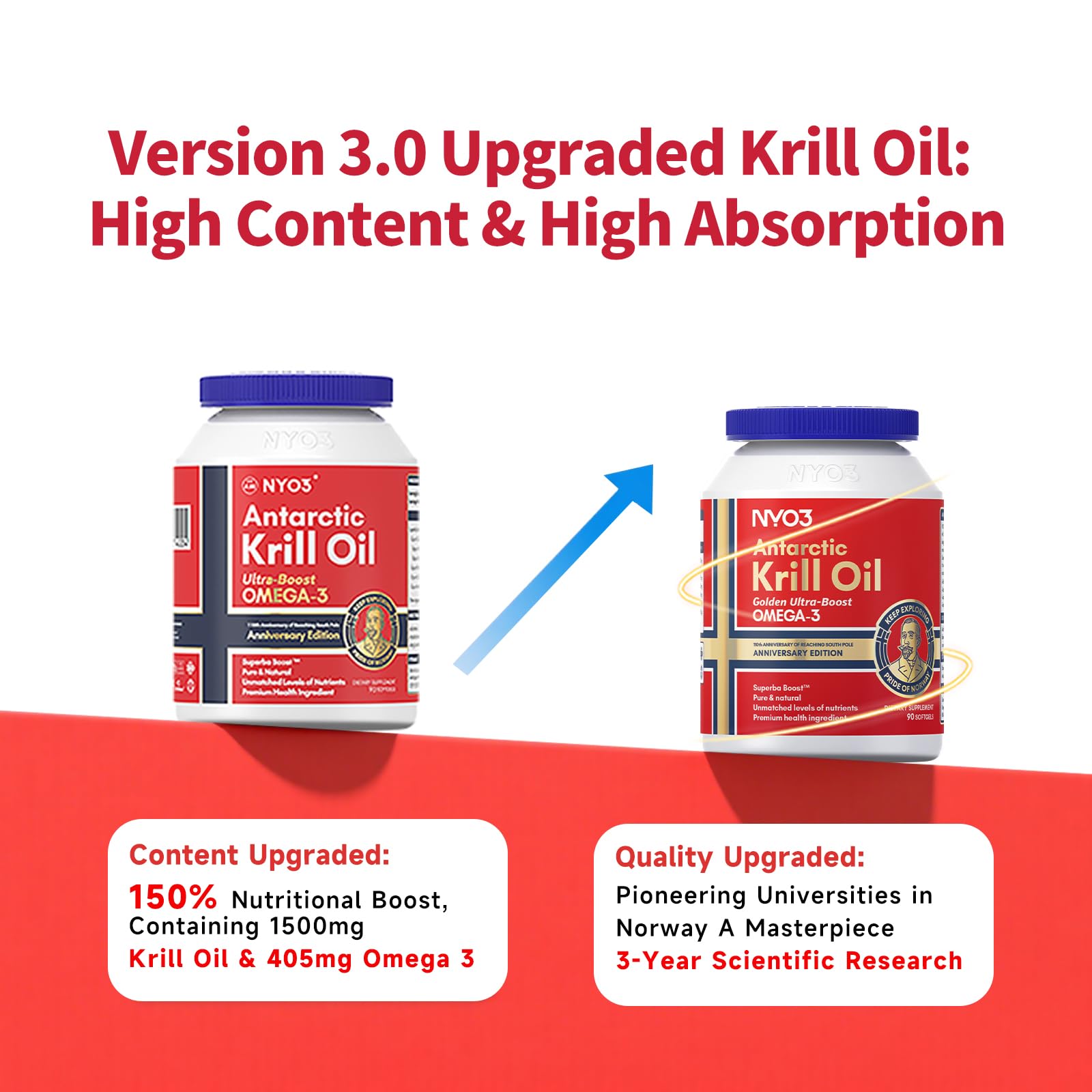 NYO3 Krill Oil Antarctic origin with pristine waters imagery