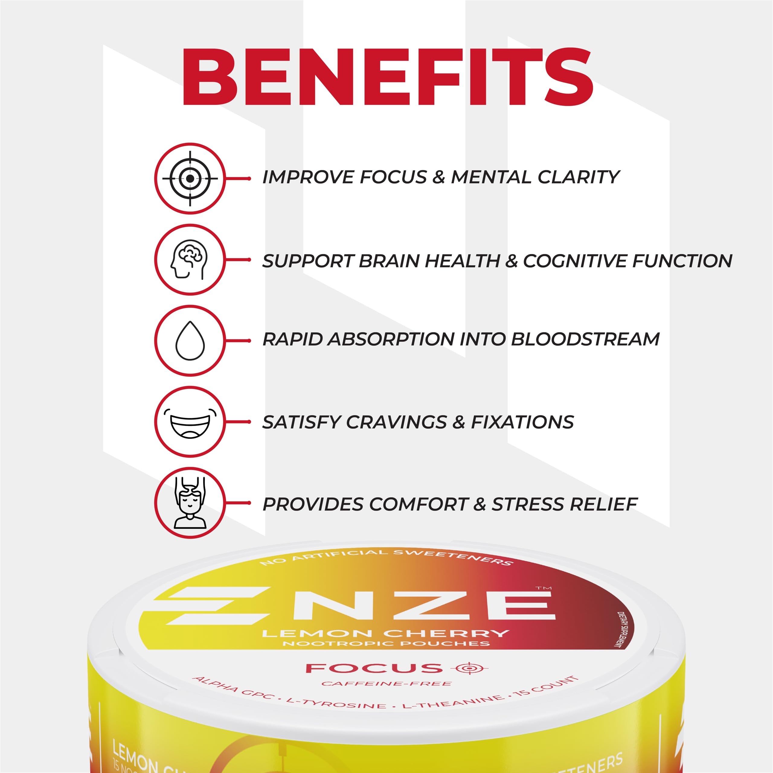 NZE lemon cherry can-packaging displays the 5-pack option for easy stocking.