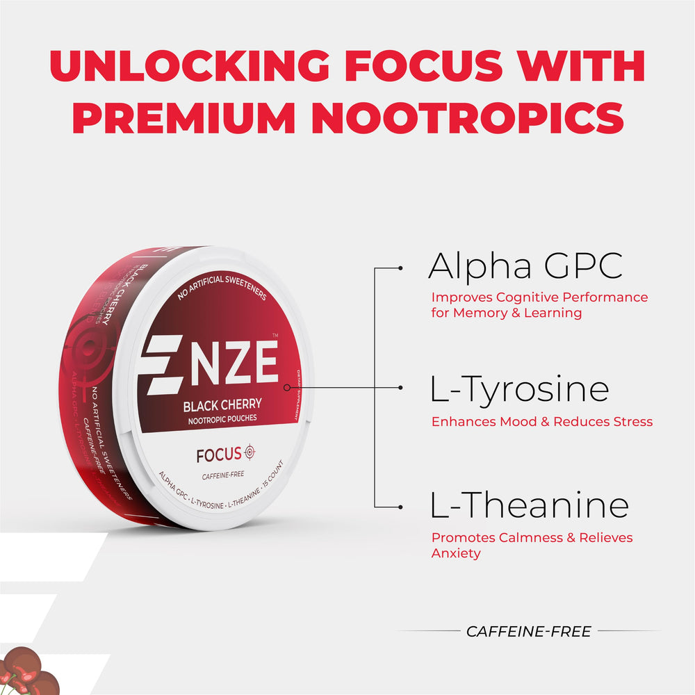 NZE pouch-open image shows fast mouth absorption for quick cognitive effects