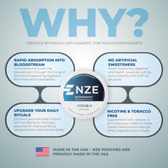 NZE Focus made in USA badge visible indicating quality standards