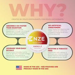 NZE USA made badge on packaging