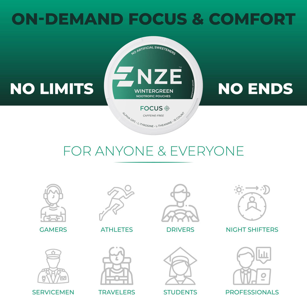 NZE pouch dispensing demo illustrating on-the-go use.