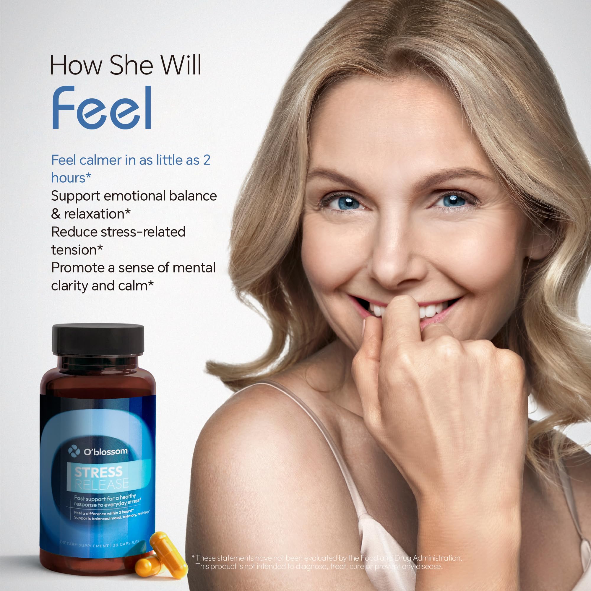 O'blossom Sleep pattern support bottle for healthier nights