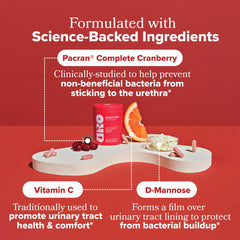 O Positiv D-Mannose tablets in bottle suggest practical daily support.