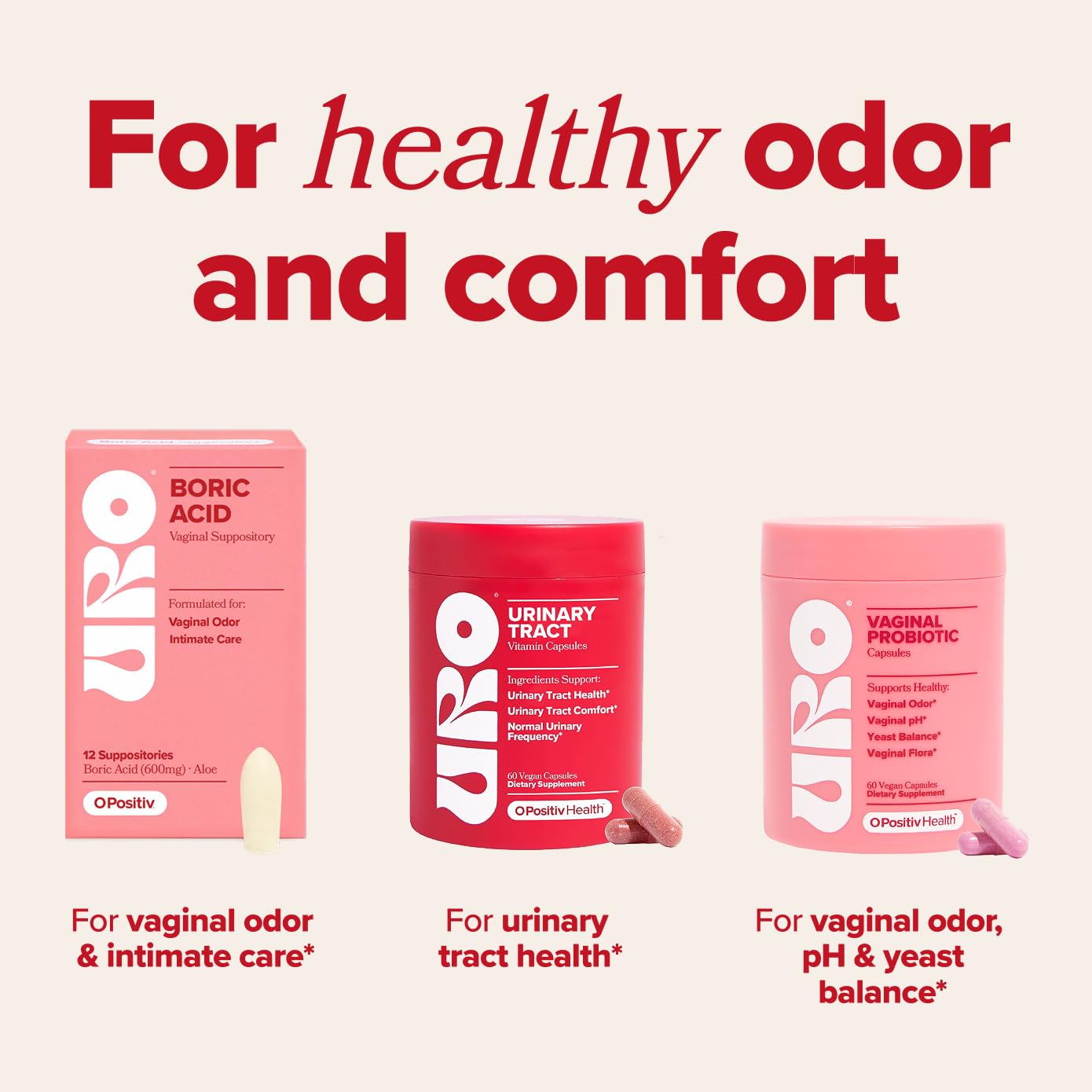 O Positiv daily-use dose pour demonstrates easy routine integration.
