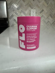 O Positiv FLO capsules spill image highlights easy dosage.
