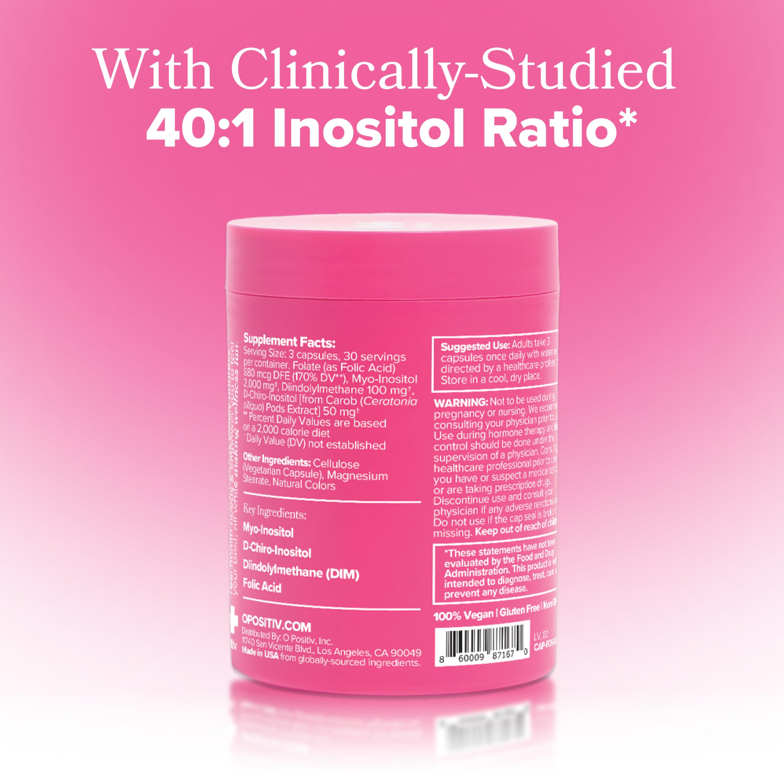 O Positiv FLO ovarian support daily ritual with water promotes simple routine.