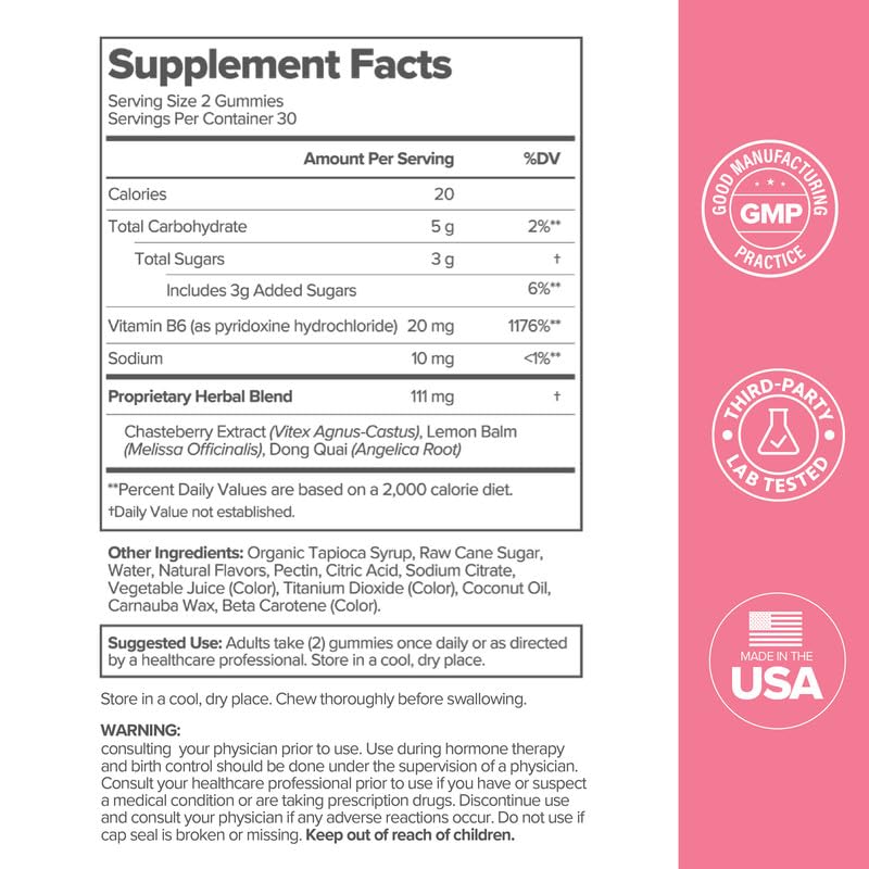 O Positiv FLO PMS gummies vegan and gluten-free, cruelty-free formula.