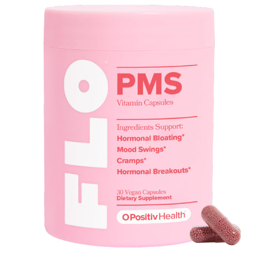 O Positiv FLO PMS Relief bottle for daily PMS support