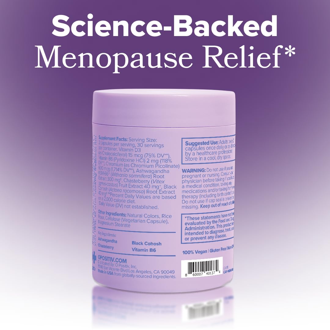 O Positiv MENO lifestyle shot showing discreet daily use and routine.