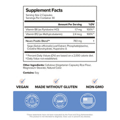O Positiv MENO bottle label emphasizes vegan and non-GMO quality.