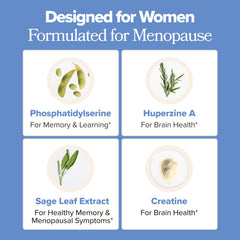 O Positiv MENO with phosphatidylserine highlights memory support potential.