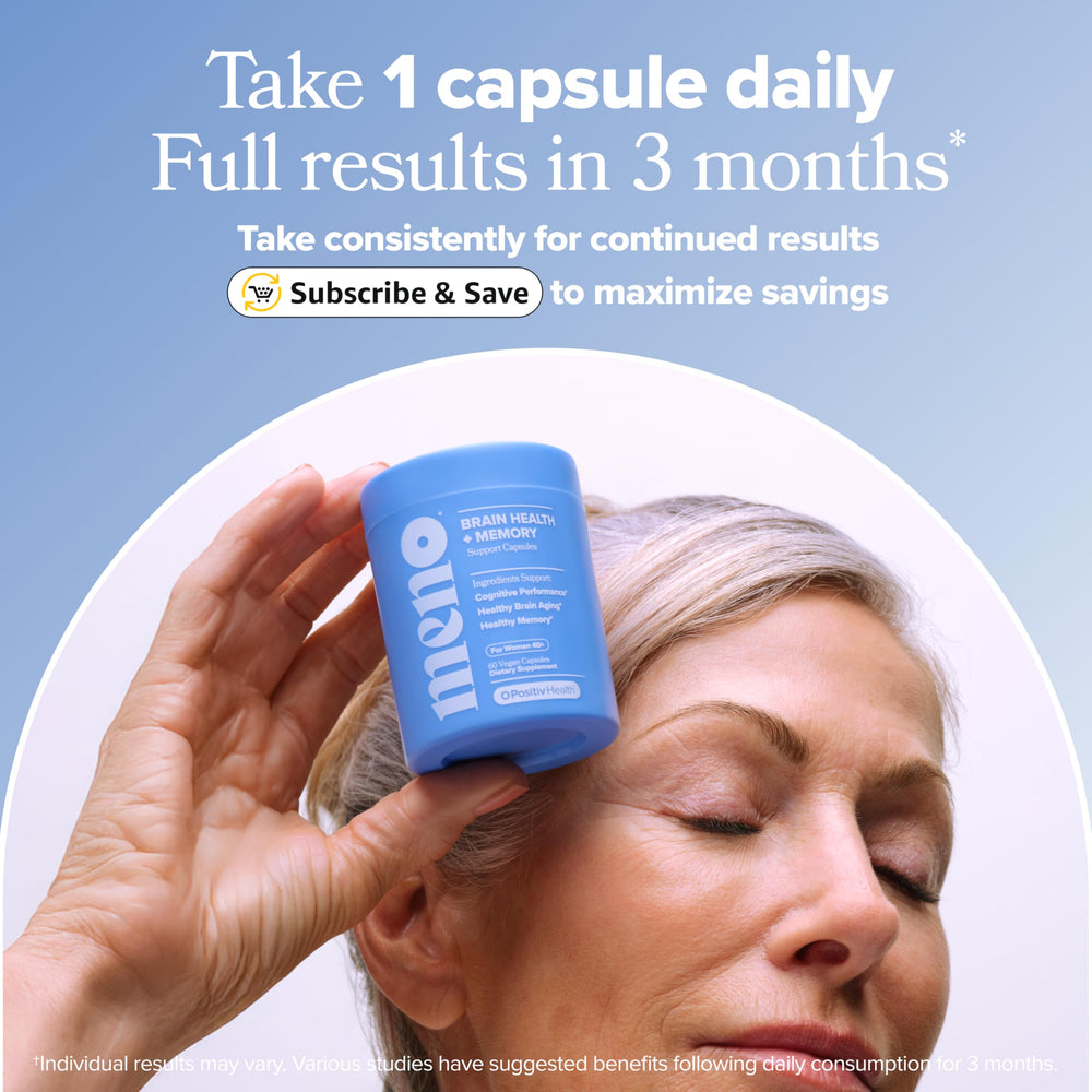 O Positiv MENO natural sage leaf and huperzine A ingredients for focus.