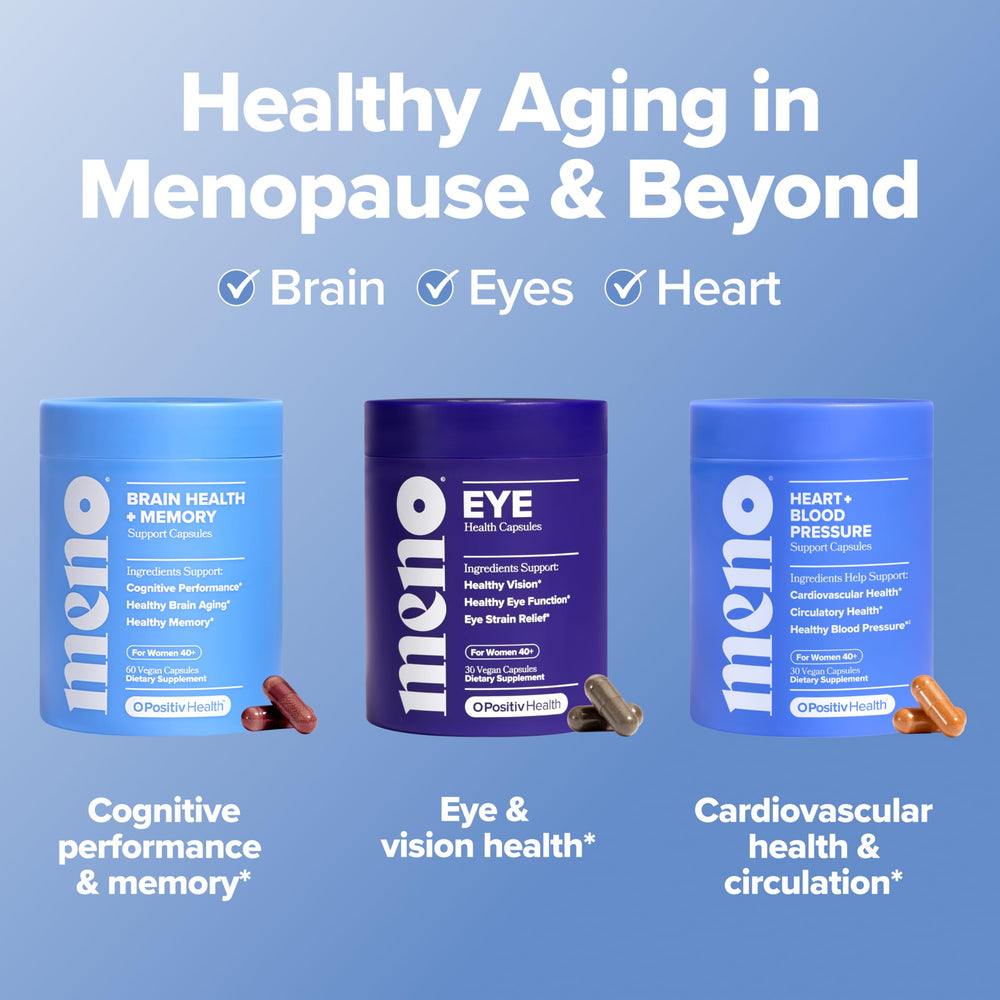 O Positiv MENO packaging shows 30 servings and quality ingredients.