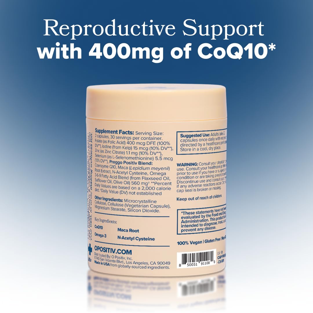 Lifestyle shot hints at a healthy daily routine with Preggo capsules.