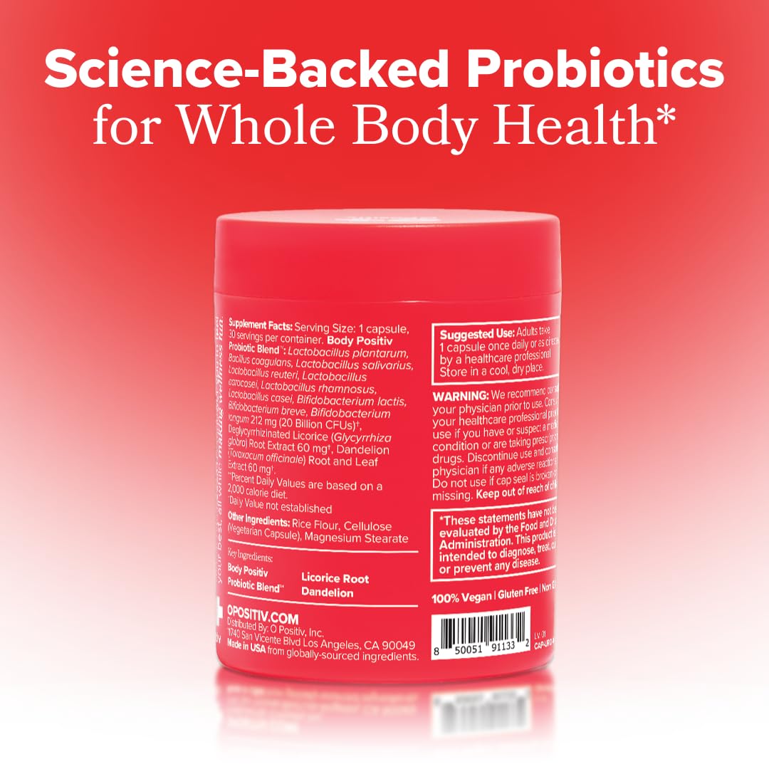 O Positiv URO time-release capsule image conveys steady release through the GI tract.