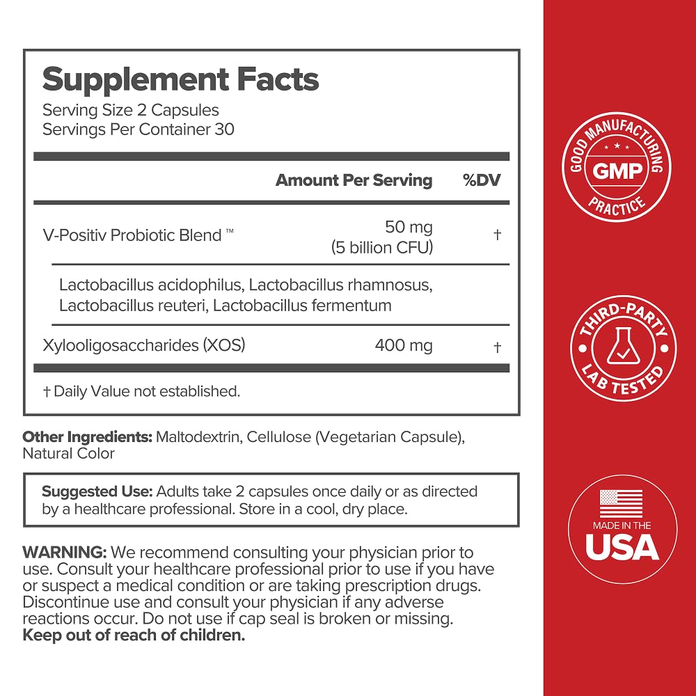 O Positiv URO XOS prebiotics detail supports friendly bacteria.