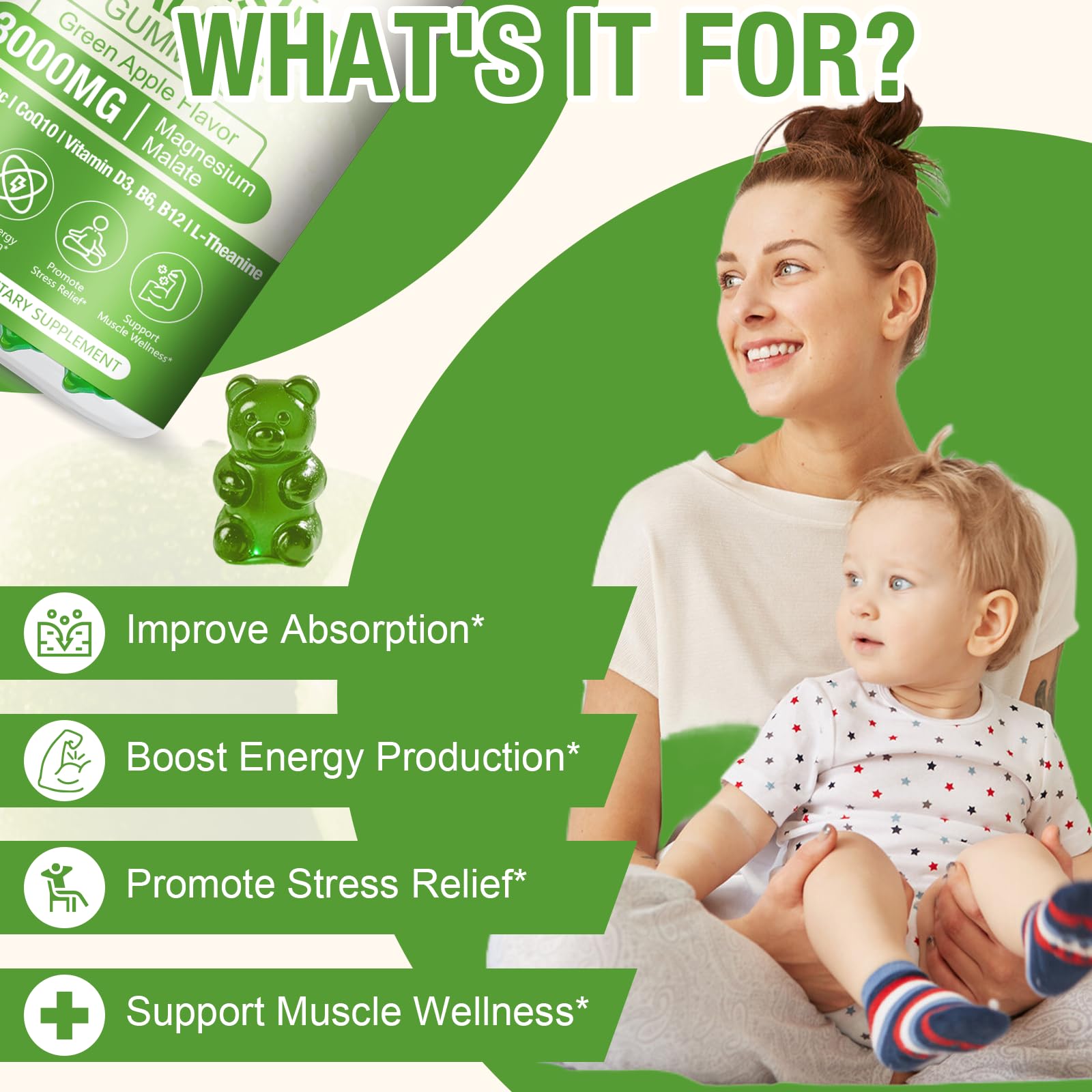 Oakevlp B vitamin gummies bottle supports mood and nervous system.