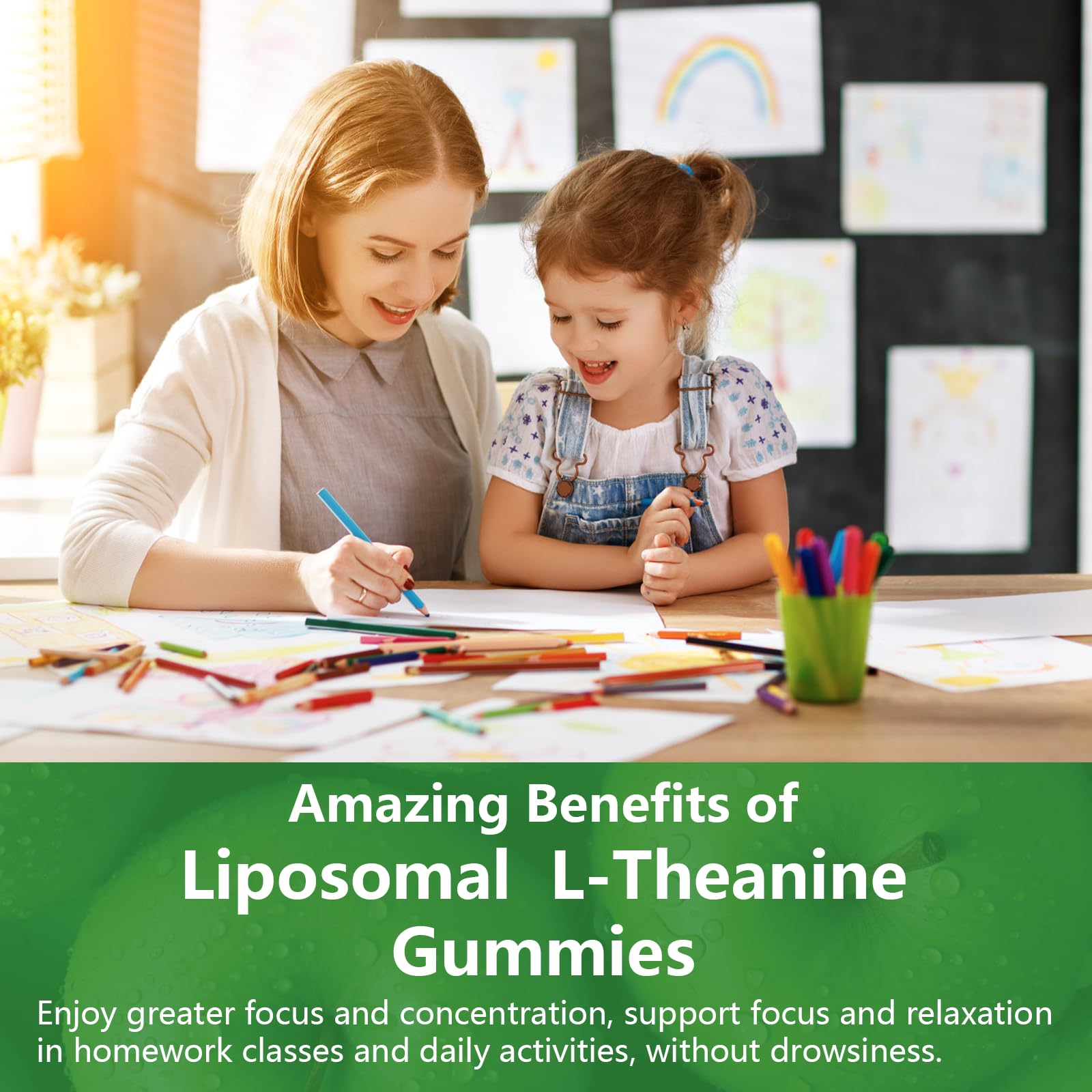 Family-friendly dosing concept with Oakevlp gummies.