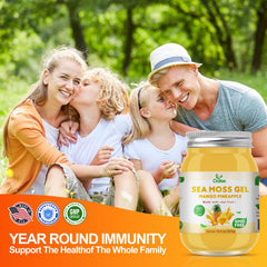 OALSE Sea Moss Gel Mango Pineapple freezer storage option preserves freshness