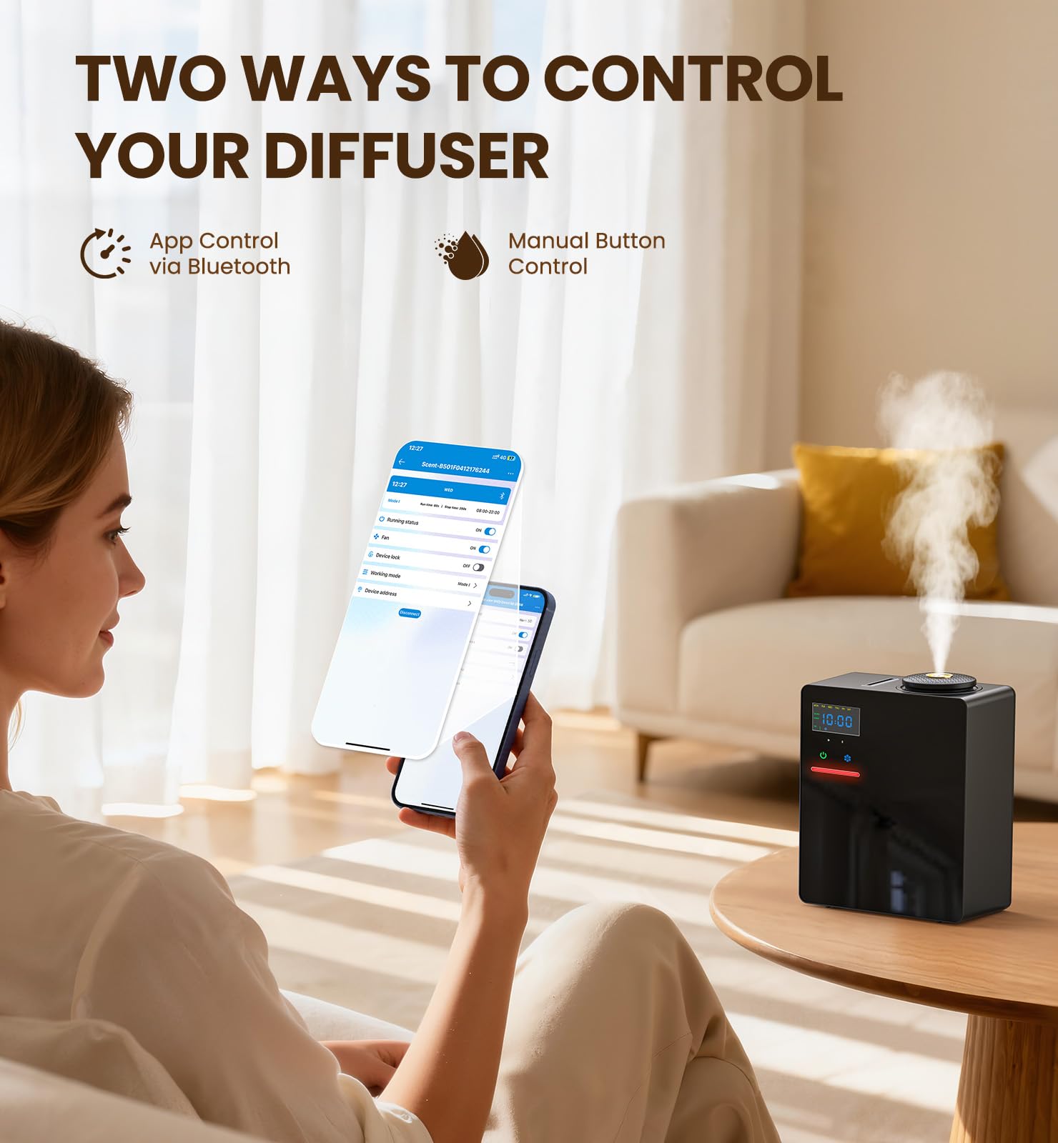 OANDYS standalone or central-air diffuser suits hotels and offices.