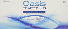 Oasis TEARS Plus lubricant eye drops bottle cap close-up, highlighting easy twist-off design.
