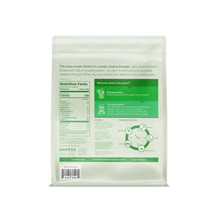 Oath Clear Whey Isolate Brazilian Limeade being poured for refreshing post-workout drink.