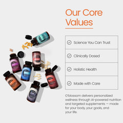 O'blossom Joint Rejuv box packaging emphasizes value and count.