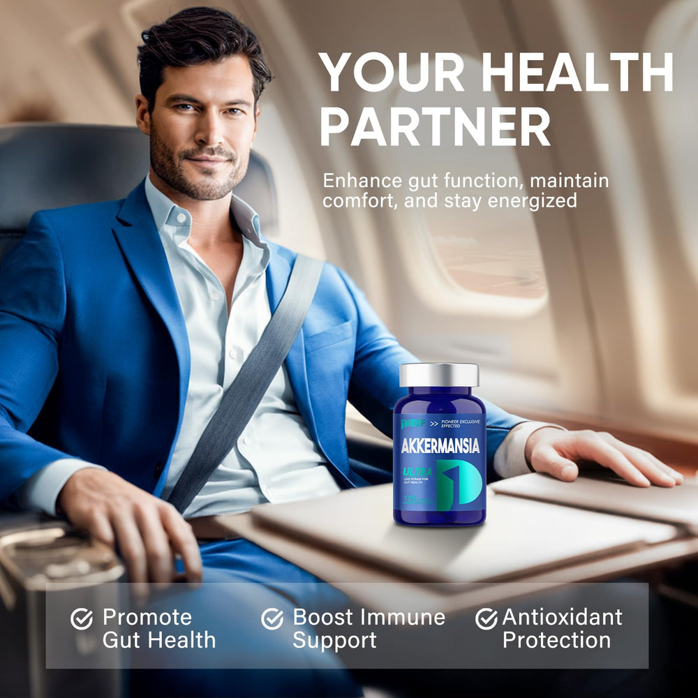 Obnobm Akkermansia capsules daily dose on a spoon for routine wellness.